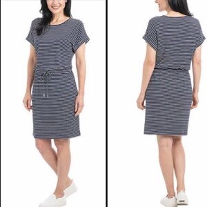 Hilary Radley Striped Jersey Knit Dress EUC